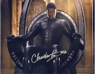 Chadwick Boseman autograph