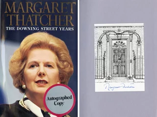 Margaret Thatcher autograph
