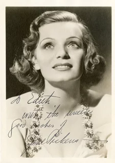 Jane Pickens autograph