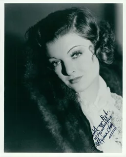 Myrna Loy autograph