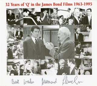 Desmond Llewelyn autograph