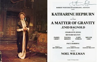 Katharine Hepburn autograph