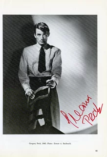 Gregory Peck autograph