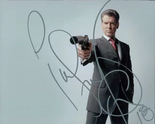 Pierce Brosnan autograph