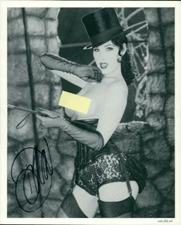Dita Von Teese autograph