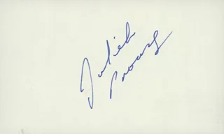 Juliet Prowse autograph