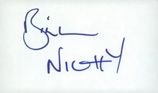 Bill Nighy autograph
