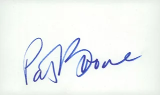 Pat Boone autograph