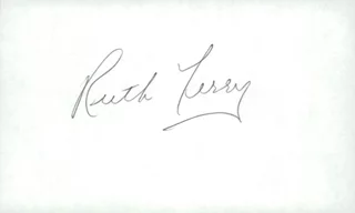 Ruth Terry autograph