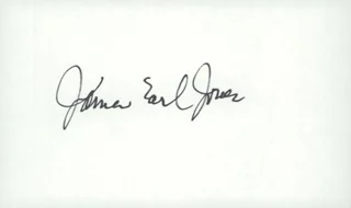 James Earl Jones autograph