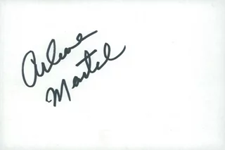 Arlene Martel autograph