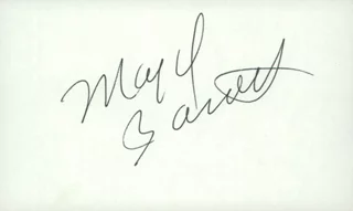 Majel Barrett autograph