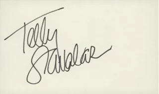 Telly Savalas autograph
