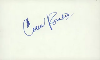 Cesar Romero autograph