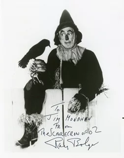 Ray Bolger autograph