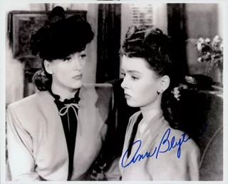 Ann Blyth autograph