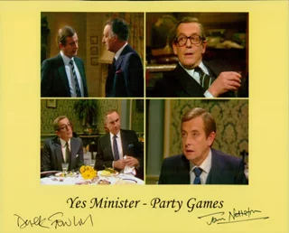 Yes Minister autograph