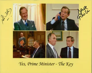Yes Minister autograph