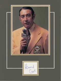 Howard Cosell autograph