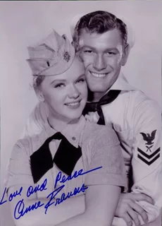 Anne Francis autograph