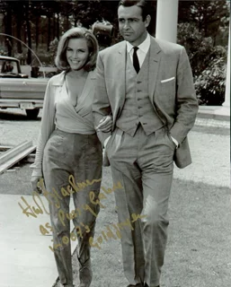 Honor Blackman autograph