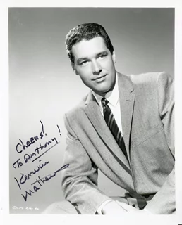 Kerwin Mathews autograph