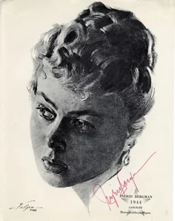 Ingrid Bergman autograph