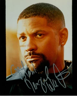Denzel Washington autograph