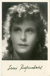 Leni Riefenstahl autograph