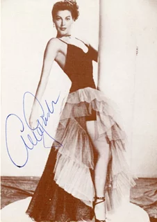 Ava Gardner autograph