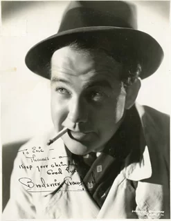 Broderick Crawford autograph