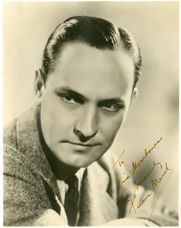 Fredric March autograph
