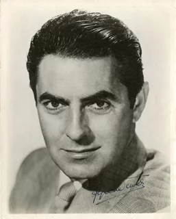 Tyrone Power autograph