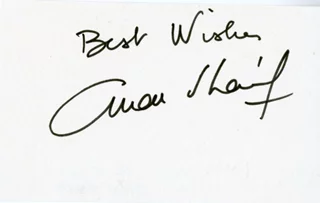 Omar Sharif autograph