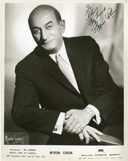 Myron Cohen autograph