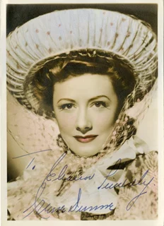 Irene Dunne autograph