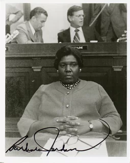 Barbara Jordan autograph
