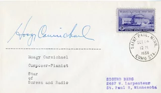 Hoagy Carmichael autograph