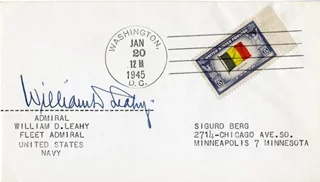 William D. Leahy autograph