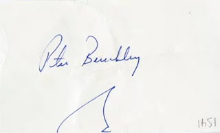 Peter Benchley autograph