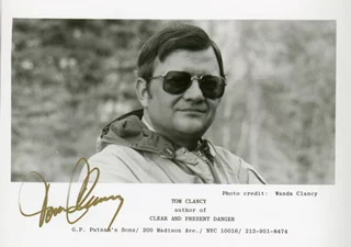 Tom Clancy autograph