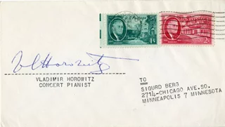 Vladimir Horowitz autograph