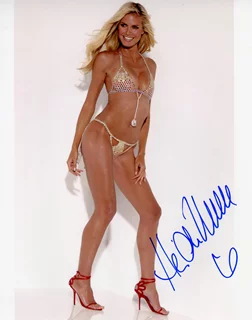 Heidi Klum autograph