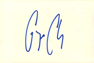 George Clooney autograph