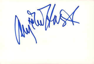 Anjelica Huston autograph