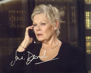 Judi Dench autograph
