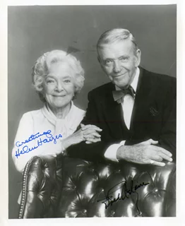 Fred Astaire and Helen Hayes autograph