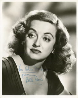 Bette Davis autograph