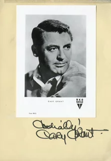 Cary Grant autograph