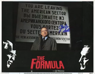George C. Scott autograph